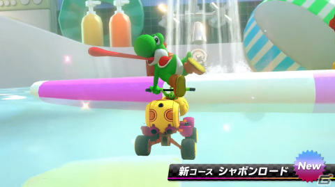 「マリオカート8 デラックス」のコース追加パス第5弾が2023年夏に配信！新規コース「シャボンロード」や新キャラ「ボスパックン」が登場の画像1