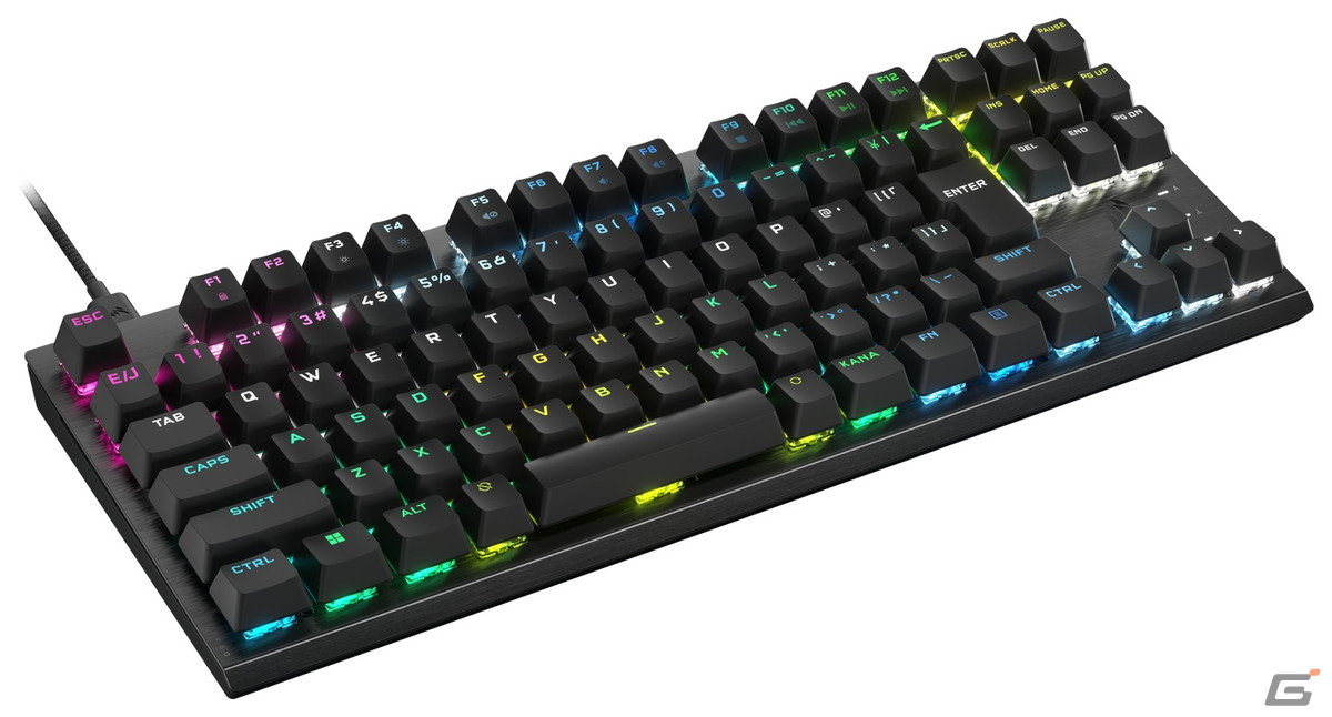 CORSAIRのゲーミングキーボード「K100 AIR WIRELESS」と「K60 PRO TKL」が発売―かな印字なしキーキャップ採用で8,000Hzのレポートレートを実現の画像6