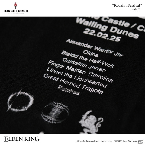 「ELDEN RING」×TORCH TORCHコラボアイテムの一般販売が開始！ラダーン祭りや半狼のブライヴがモチーフのTシャツなどを展開の画像4