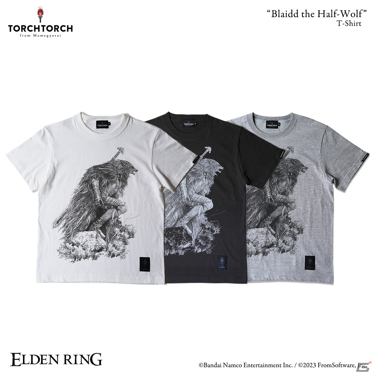 ELDEN RING」×TORCH TORCHコラボアイテムの一般販売が開始！ラダーン祭りや半狼のブライヴがモチーフのTシャツなどを展開 | Gamer