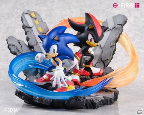 「ソニックアドベンチャー2」ソニックとシャドウがS-FIREによって立体化！パッケージイラストをこだわりの造形や彩色で表現の画像3