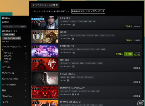 「Lies of P」がSteam Next Fest2023の主要ランキングで1位を獲得！の画像3