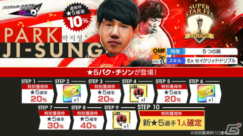 「サカつくRTW」レジェンド選手のパク・チソンらイングランド強豪クラブのスーパースターが登場する「SUPER STAR FES LEGEND」が開催！の画像1