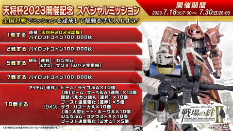 「機動戦士ガンダム 戦場の絆II」のアップデートが7月5日に実施！新規MSのペイルライダーとBD2号機が登場の画像14