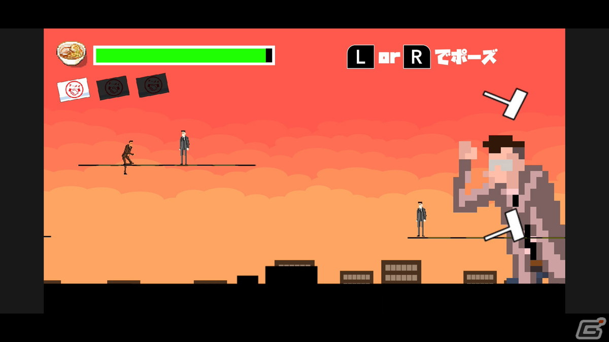 中間管理職がビルからビルへと駆け抜けるランゲーム「走れ！中間管理職」が配信開始！の画像7