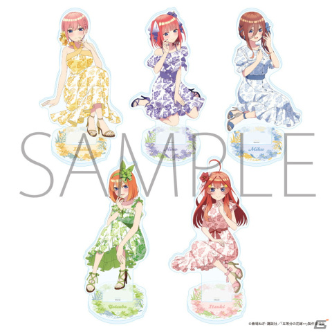 「五等分の花嫁∽」五つ子がかりゆしドレスに身を包んだ描き下ろしイラストグッズが登場！の画像11
