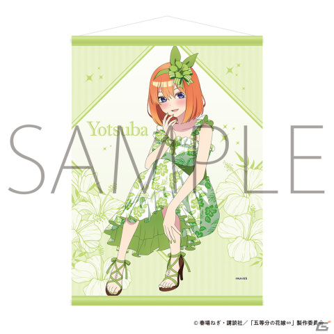「五等分の花嫁∽」五つ子がかりゆしドレスに身を包んだ描き下ろしイラストグッズが登場！の画像15