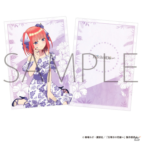 「五等分の花嫁∽」五つ子がかりゆしドレスに身を包んだ描き下ろしイラストグッズが登場！の画像5