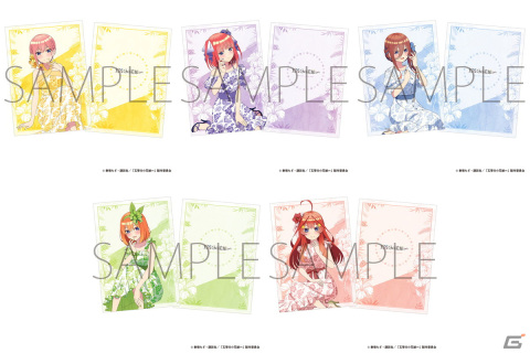 「五等分の花嫁∽」五つ子がかりゆしドレスに身を包んだ描き下ろしイラストグッズが登場！の画像9