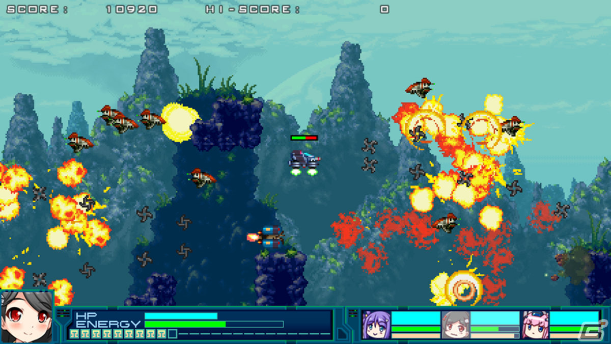「爆裂武装 バルビークル」Switch版が7月20日にリリース！異星人ヒロインによるコミカルアクションSTGがHD化して登場の画像10