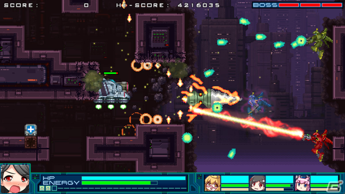 「爆裂武装 バルビークル」Switch版が7月20日にリリース！異星人ヒロインによるコミカルアクションSTGがHD化して登場の画像11