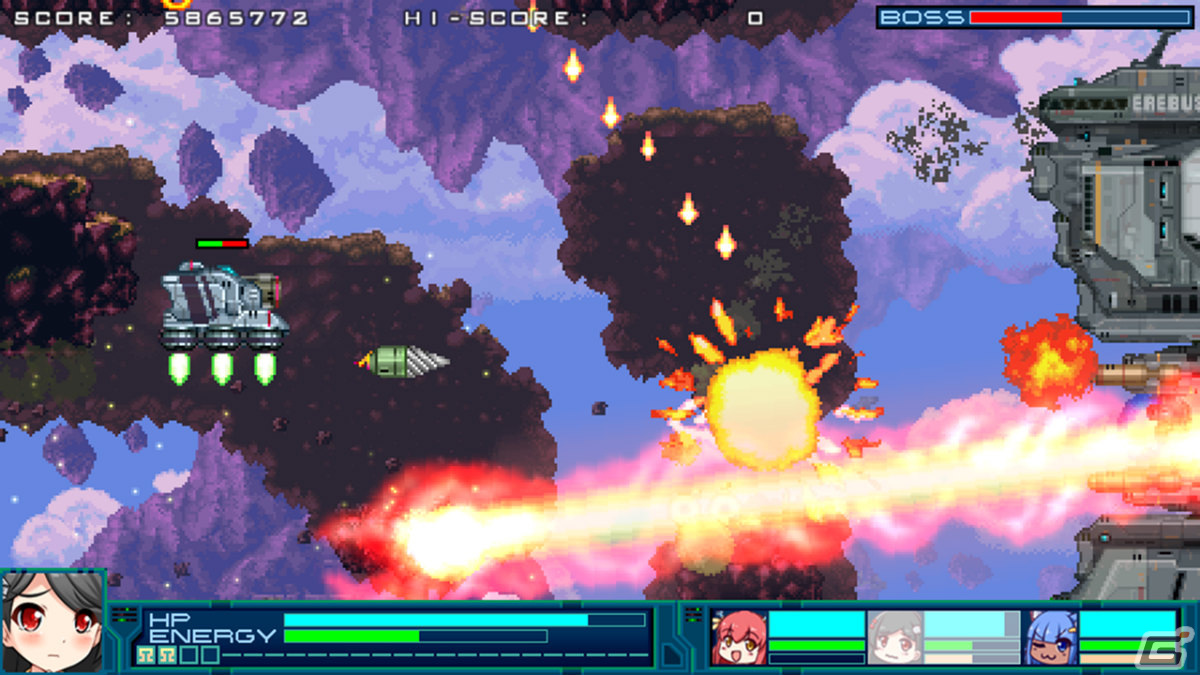 「爆裂武装 バルビークル」Switch版が7月20日にリリース！異星人ヒロインによるコミカルアクションSTGがHD化して登場の画像12