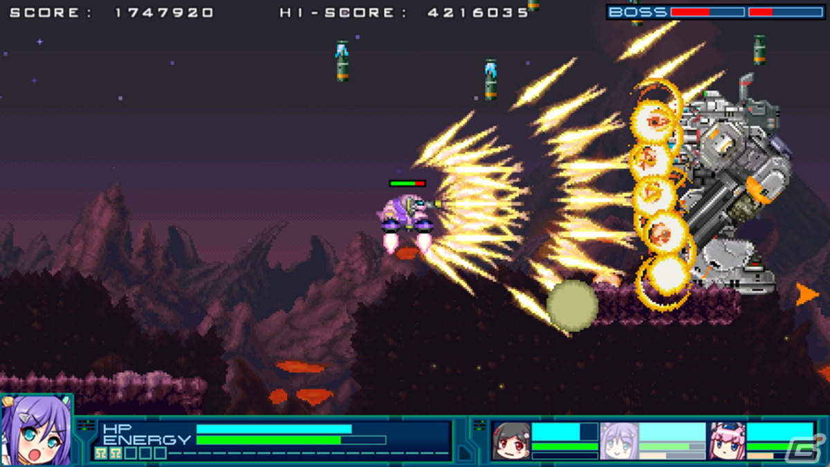 「爆裂武装 バルビークル」Switch版が7月20日にリリース！異星人ヒロインによるコミカルアクションSTGがHD化して登場の画像13