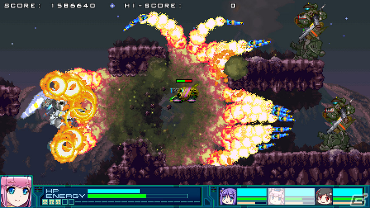 「爆裂武装 バルビークル」Switch版が7月20日にリリース！異星人ヒロインによるコミカルアクションSTGがHD化して登場の画像17