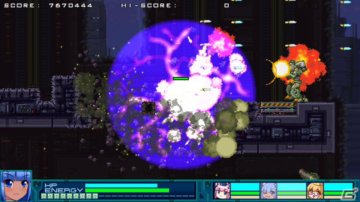 「爆裂武装 バルビークル」Switch版が7月20日にリリース！異星人ヒロインによるコミカルアクションSTGがHD化して登場の画像6