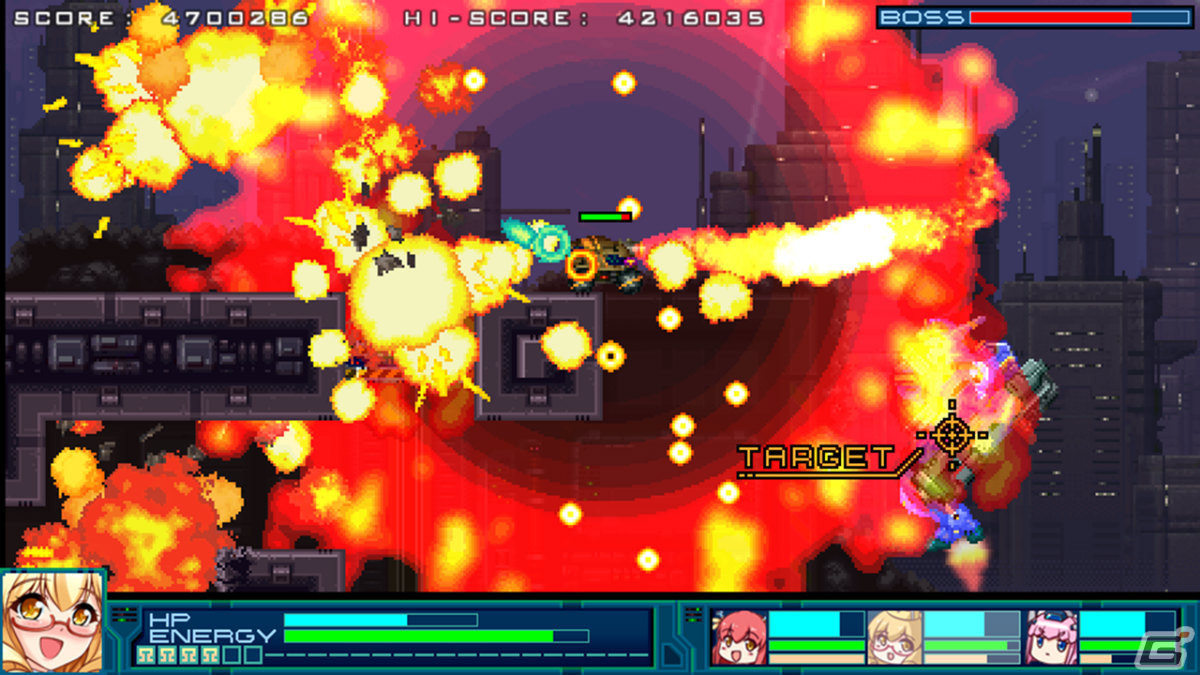 「爆裂武装 バルビークル」Switch版が7月20日にリリース！異星人ヒロインによるコミカルアクションSTGがHD化して登場の画像7