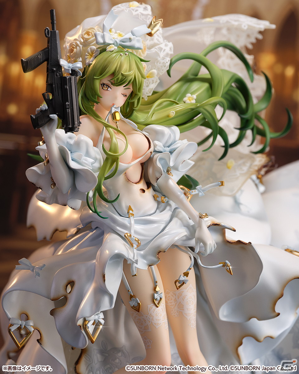 「ドルフロ」1/7スケールフィギュア「M950A 鶯と薔薇 -重傷Ver.‐」の予約受付が開始！の画像3