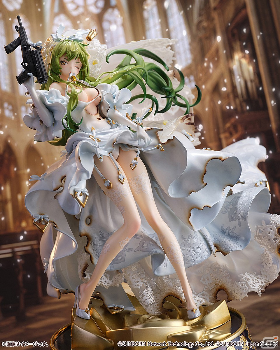 「ドルフロ」1/7スケールフィギュア「M950A 鶯と薔薇 -重傷Ver.‐」の予約受付が開始！の画像4