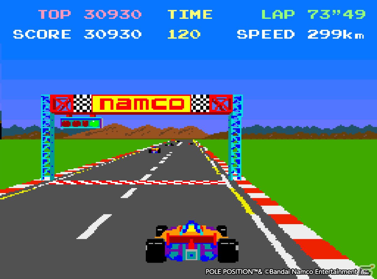 「アーケードアーカイブス ポールポジション」が7月6日に配信！1982年にナムコから発売されたレースゲームの画像6
