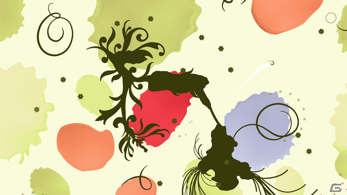 「PixelJunk Eden 2」のPS5/PS4/PC版が2023年に発売決定！ジャンプやスピンで色や形が変化する不思議な世界のアクションゲームの画像3