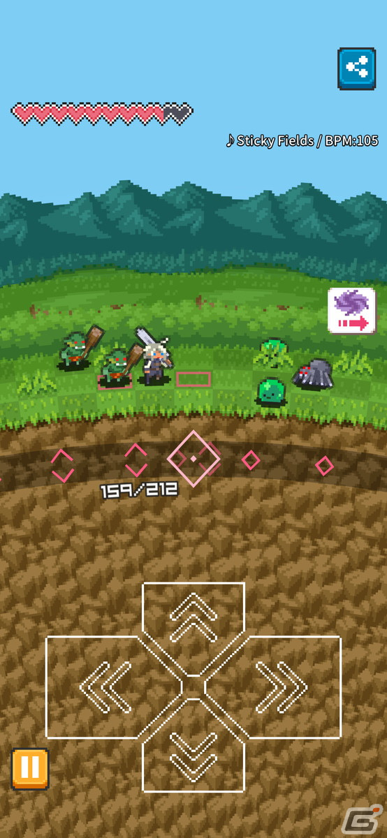 「Lilt Way」がiOS/Androidで7月28日に配信！リズムに合わせてアクションを行うハクスラRPGの画像2