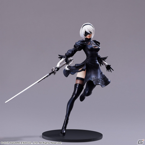 スクエニの造形物ブランド・FORM-ISMから「ニーアオートマタ フォルミズム 2B（ヨルハ二号B型）」のフィギュア2種が2024年2月に発売決定！の画像1