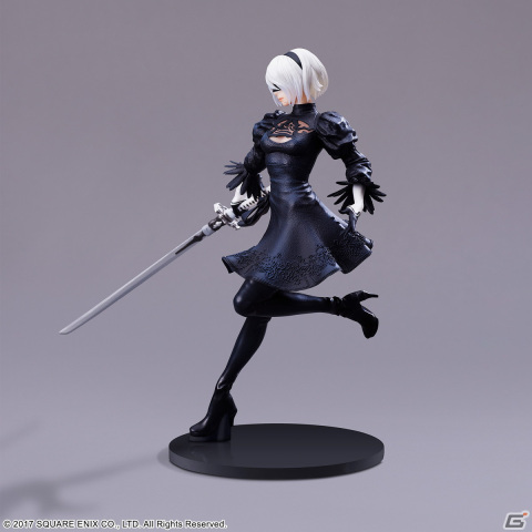スクエニの造形物ブランド・FORM-ISMから「ニーアオートマタ フォルミズム 2B（ヨルハ二号B型）」のフィギュア2種が2024年2月に発売決定！の画像2
