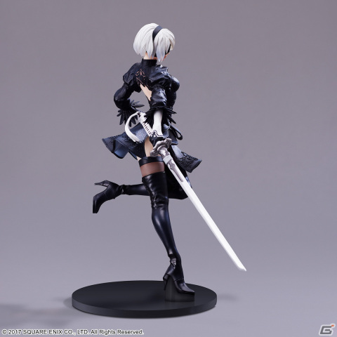 スクエニの造形物ブランド・FORM-ISMから「ニーアオートマタ フォルミズム 2B（ヨルハ二号B型）」のフィギュア2種が2024年2月に発売決定！の画像4