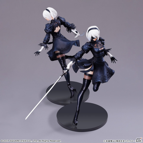 スクエニの造形物ブランド・FORM-ISMから「ニーアオートマタ フォルミズム 2B（ヨルハ二号B型）」のフィギュア2種が2024年2月に発売決定！の画像8