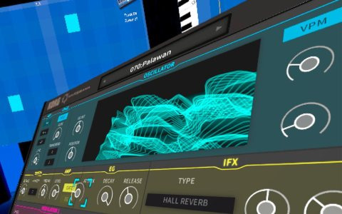 ガジェットに囲まれたVR空間で楽曲制作！「KORG Gadget VR」がMeta Quest2/Pro向けに配信開始