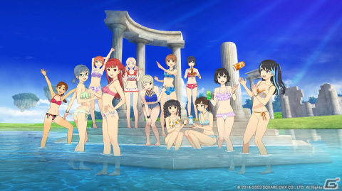 「スクスト2」夏の限定イベント「エテルノスカイアドベンチャー2023」が開催！総勢38名分の新作水着が選べる2種のデザインで登場の画像2