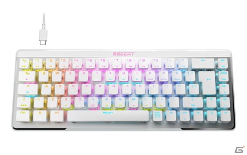 ワイヤレスゲーミングキーボード「Vulcan II Mini Air」（日本語配列/ホワイト）が販売中！通常の65％とミニサイズでBluetoothにも対応の画像2