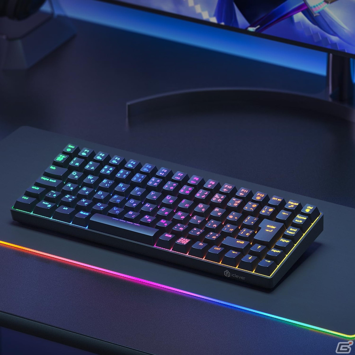 iCleverより75％サイズのコンパクトなゲーミングキーボード「G03」が最大20％OFFでAmazonプライムデーセールに登場！の画像1