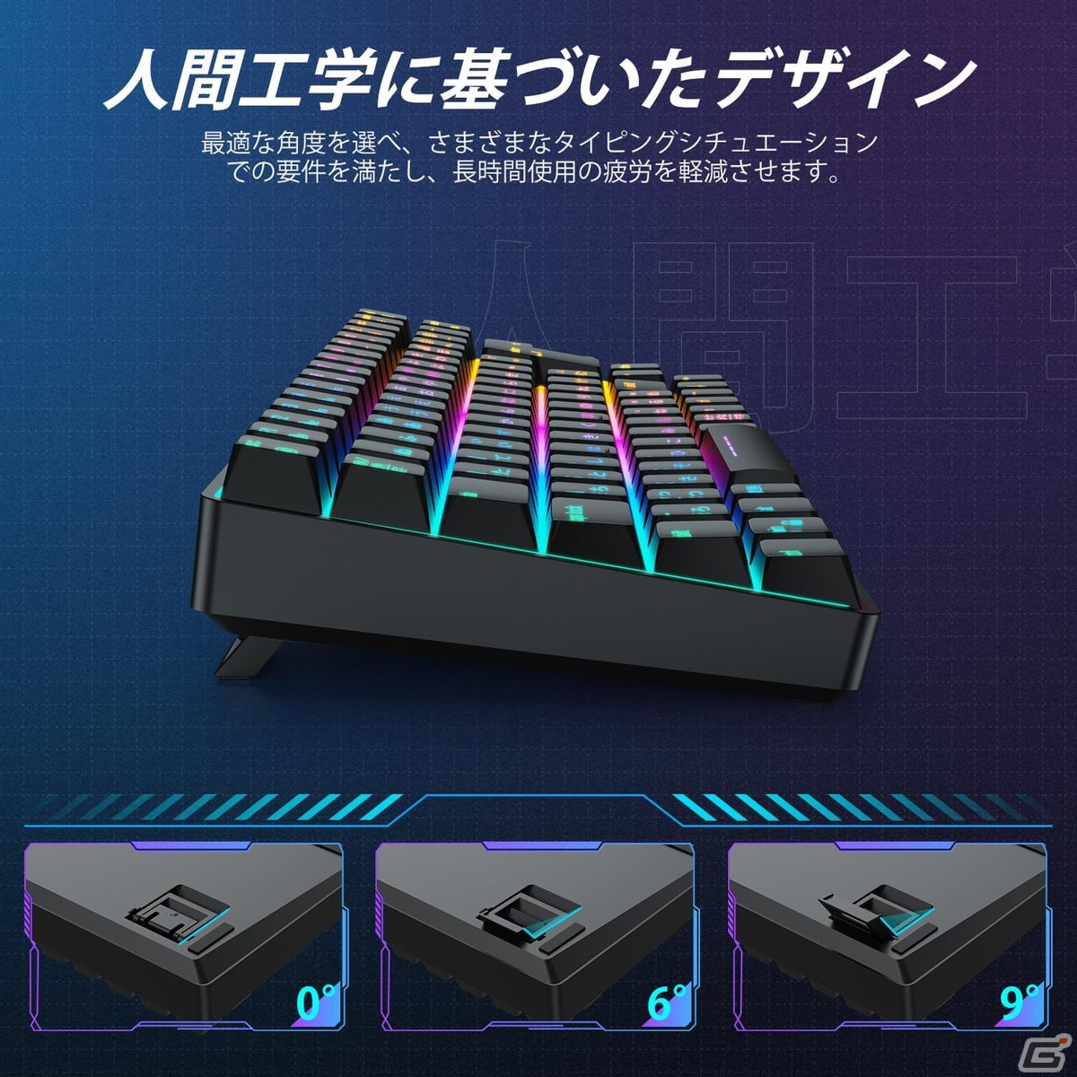 iCleverより75％サイズのコンパクトなゲーミングキーボード「G03」が最大20％OFFでAmazonプライムデーセールに登場！の画像3