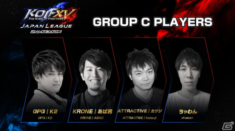 「KOF XV JAPAN LEAGUE 2nd SEASON」が7月19日より開催！M'選手やLaggia選手、あば男選手らトッププレイヤー16人が集結の画像4