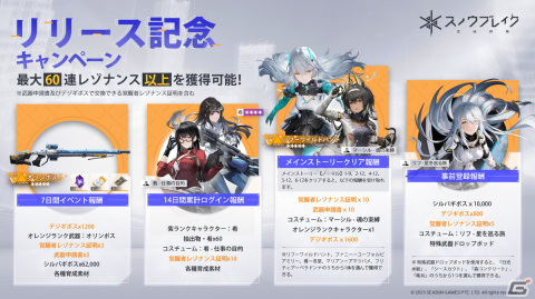 3D近未来シューティングRPG「スノウブレイク：禁域降臨」がサービス開始！キャラクターやコスチュームなどを獲得できる記念キャンペーンもの画像2
