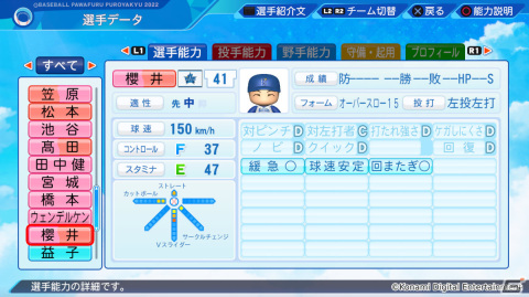 「パワプロ2022」丸山翔大選手（東京ヤクルト）やレアンドロ・セデーニョ選手（オリックス）が登場！選手アップデートが実施の画像3