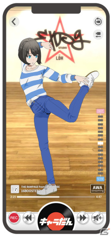 ダンスプレーヤーアプリ「キャラだん」が8月21日にiOS/Androidでリリース！Jr.EXILEや「DARKNESS HEELS」がキャラクターとして参戦の画像5