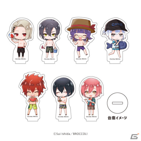 「ジャックジャンヌ」夏がテーマの新グッズがeeo Storeで発売！水着姿の「クォーツ」メンバーがデフォルメイラストで登場の画像7