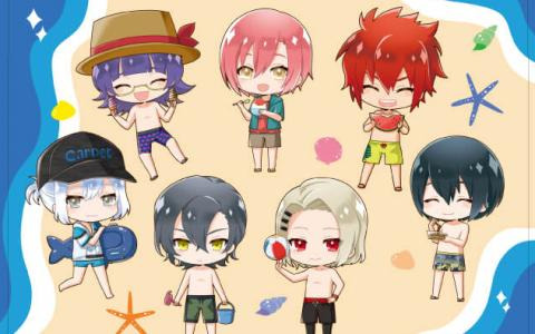 「ジャックジャンヌ」夏がテーマの新グッズがeeo Storeで発売！水着姿の「クォーツ」メンバーがデフォルメイラストで登場