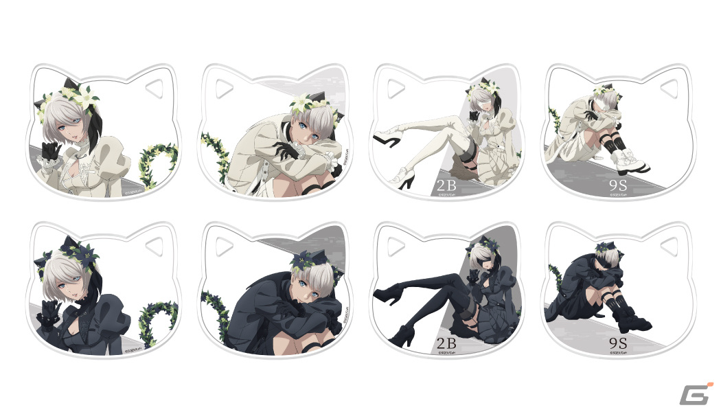 ニーアオートマタ 2B ナンジャ 猫耳 グリッター ニーアオートマタ 2B