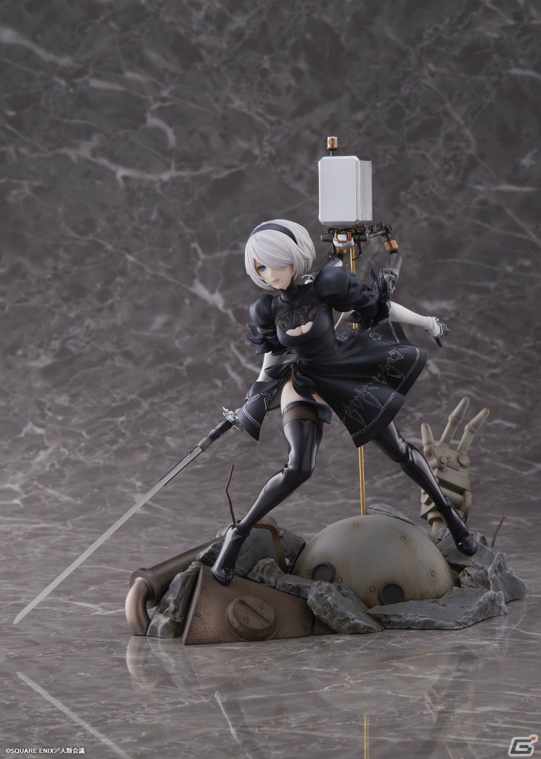 TVアニメ「NieR:Automata Ver1.1a」より2Bが1/7スケールフィギュアで登場！マスク無しver.の顔パーツも付属の画像7