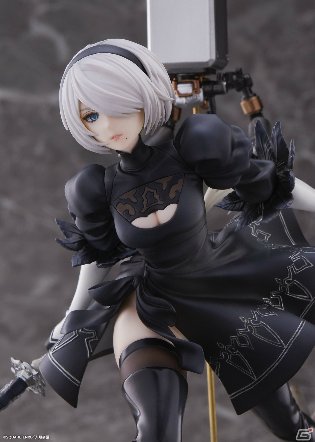 TVアニメ「NieR:Automata Ver1.1a」より2Bが1/7スケールフィギュアで登場！マスク無しver.の顔パーツも付属の画像8
