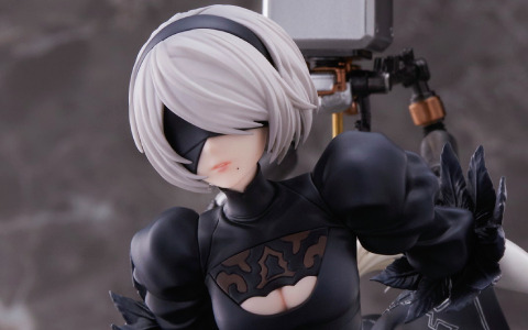 TVアニメ「NieR:Automata Ver1.1a」より2Bが1/7スケールフィギュアで登場！マスク無しver.の顔パーツも付属