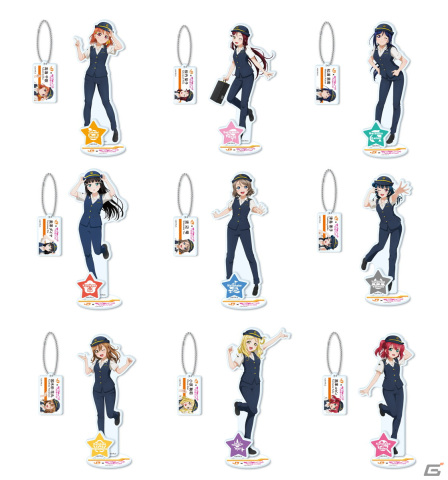 「ラブライブ！サンシャイン!!」沼津ゲキ推しキャンペーンの連動企画としてJR東海夏服姿のAqours描き下ろしアクリルスタンドが発売の画像2