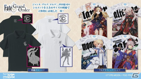 「FGO」セイバー/沖田総司を10万ステッチ以上の桐生刺繍で再現した初回生産限定の刺繍ワークシャツがコミケ102にて先行販売！の画像2