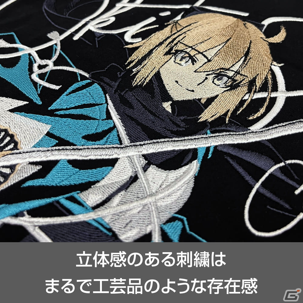 「FGO」セイバー/沖田総司を10万ステッチ以上の桐生刺繍で再現した初回生産限定の刺繍ワークシャツがコミケ102にて先行販売！の画像10