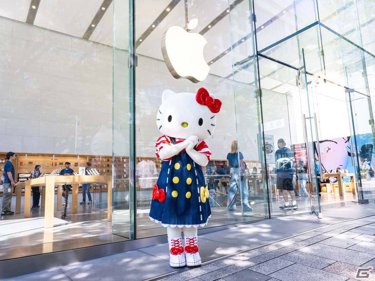 「Hello Kitty Island Adventure」のローンチ祝いでハローキティがApple 表参道をサプライズ訪問！リリース後のアップデート情報も明らかにの画像1