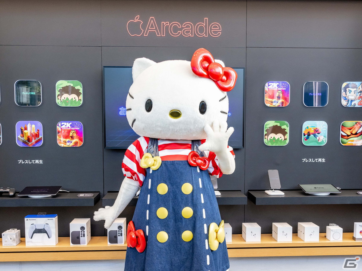 「Hello Kitty Island Adventure」のローンチ祝いでハローキティがApple 表参道をサプライズ訪問！リリース後のアップデート情報も明らかにの画像2