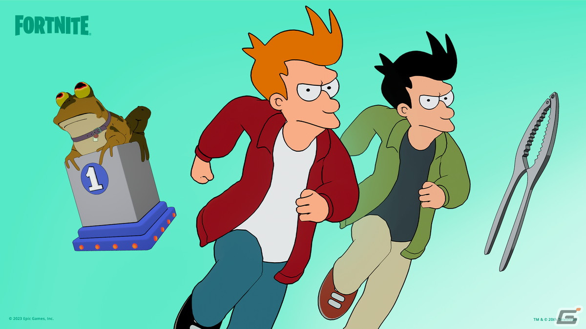 「フォートナイト」に「フューチュラマ」からベンダー、フライ、リーラのコスチュームが登場！ベンダーの輝く光線銃も Gamer